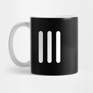 Newborn Contrast Lines design Mug